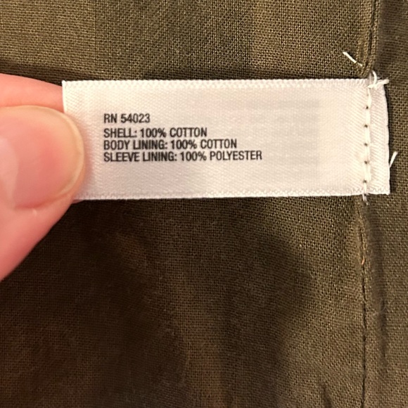 Vintage Y2K GAP The Utility Jacket Women's XS Brown Cotton Twill Belted Military - Picture 8 of 10